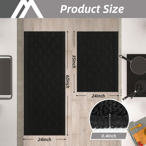 COSY HOMEER alfombra cocina 35x24, antideslizante para seguridad.