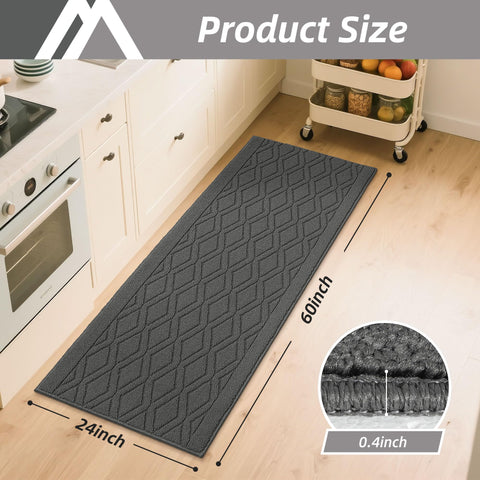 COSY HOMEER alfombra absorbente protege el suelo de manchas en la cocina.