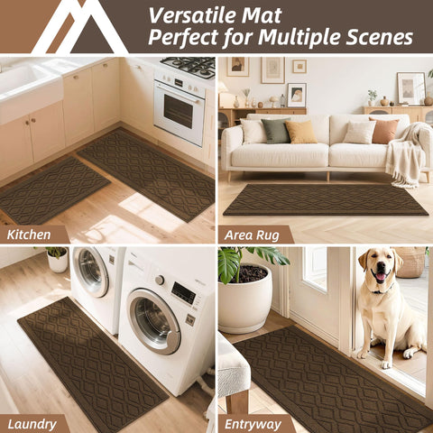 COSY HOMEER alfombrilla de limpieza fácil, aspirar y lavar sin esfuerzo