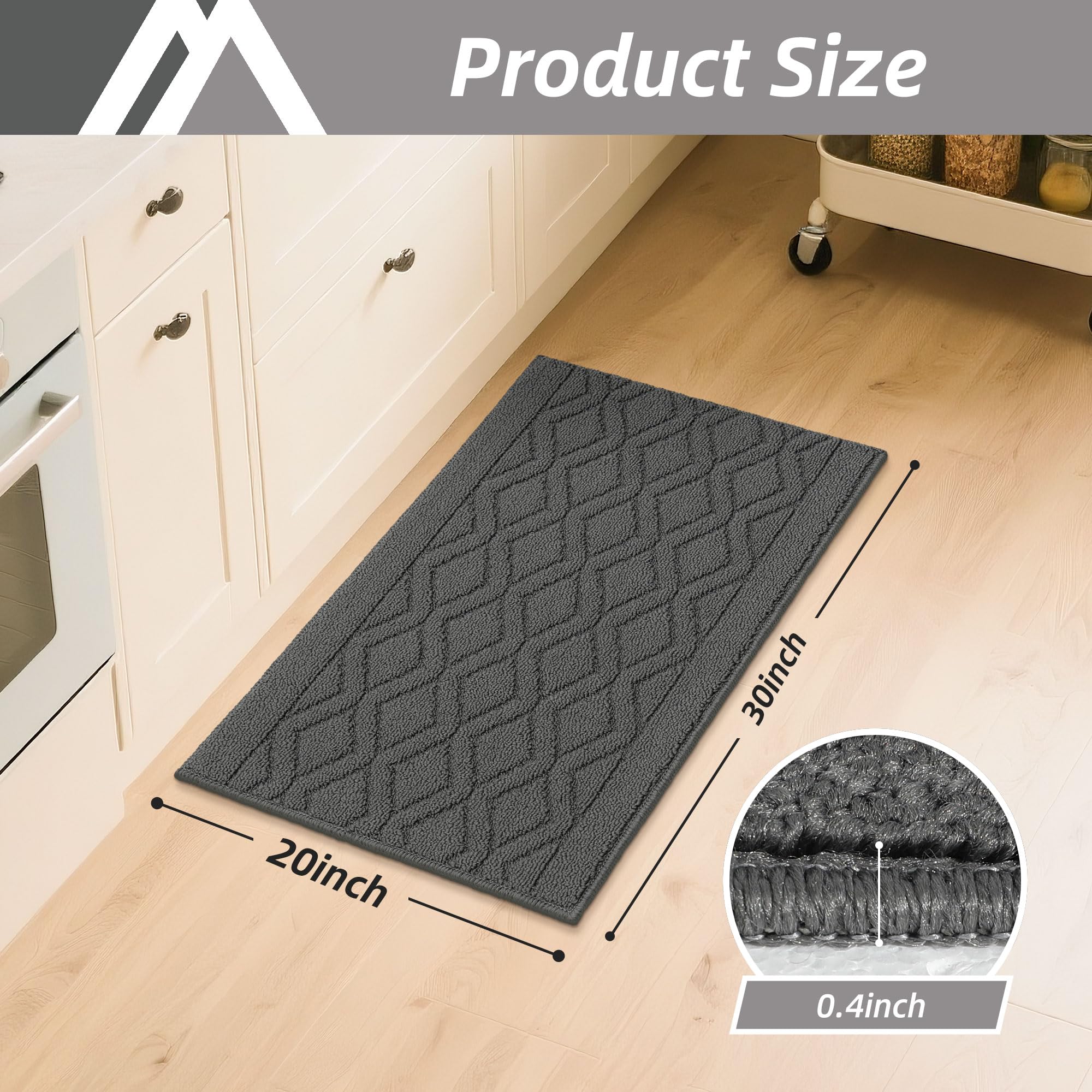 COSY HOMEER alfombra absorbente para derrames de cocina, mantiene el área limpia.