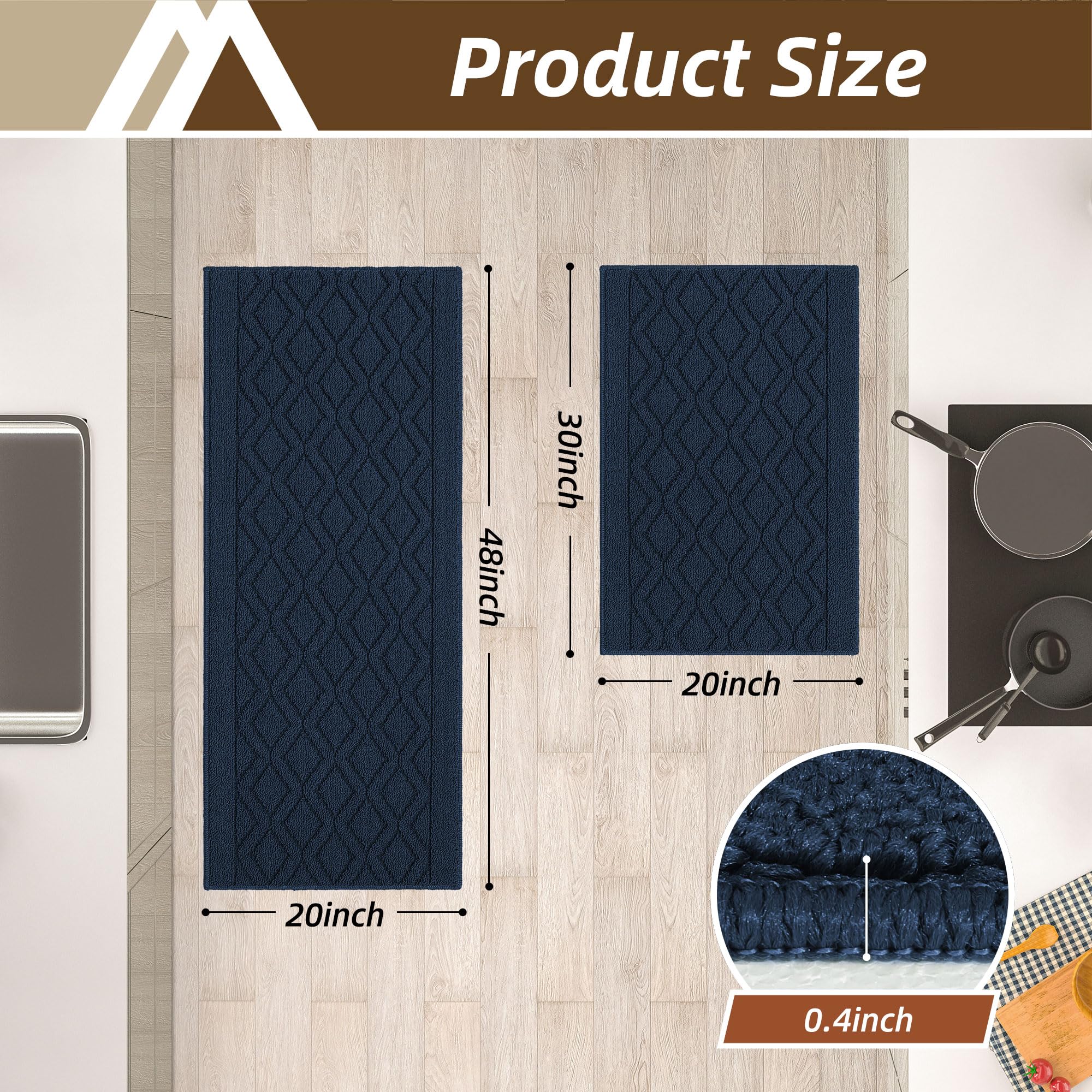 COSY HOMEER alfombra lavable para lavandería y cocina.