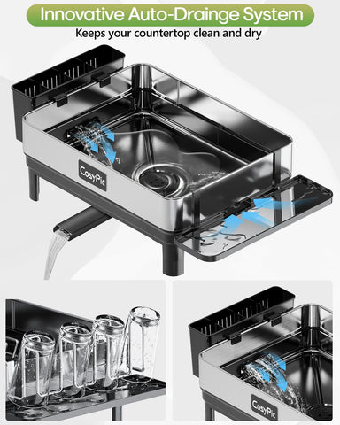 CosyPic porta-copas en escurridor, secado seguro para vasos y tazas.