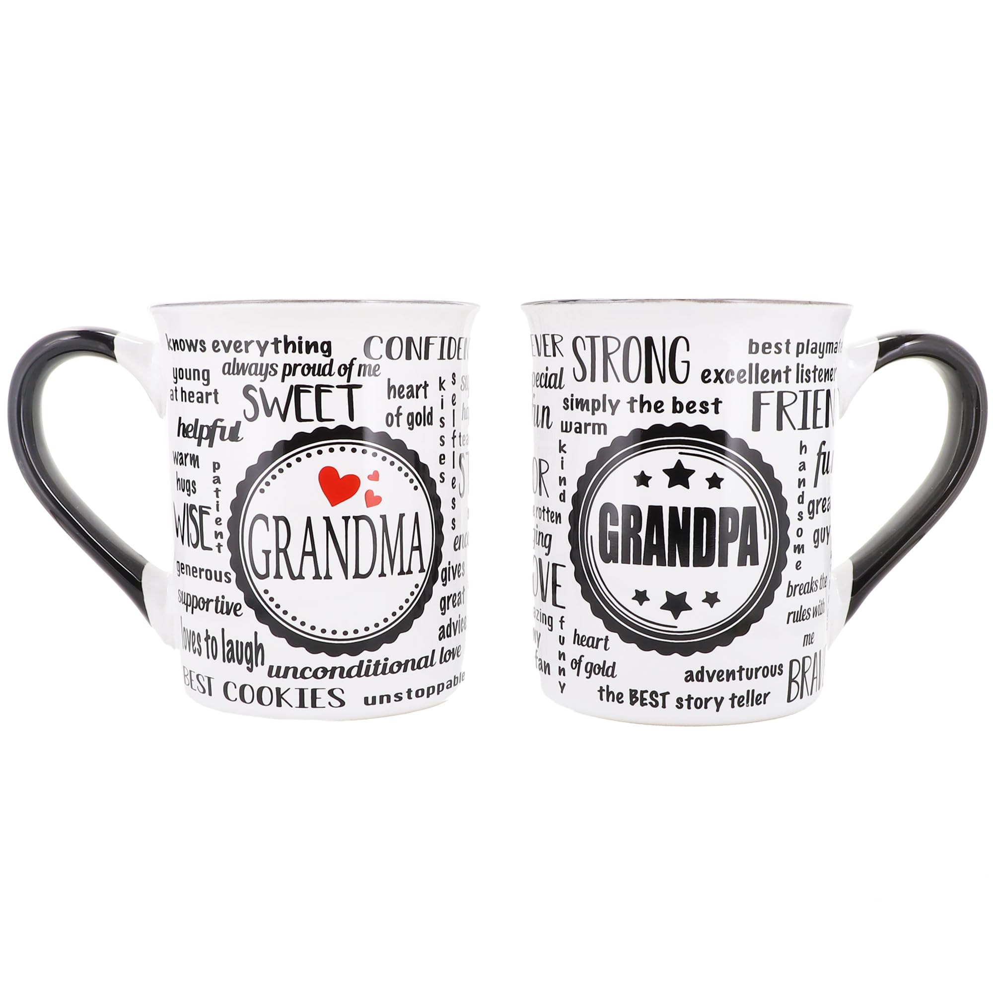 Taza Cottage Creek para abuelos, cerámica grande, ideal para café matutino.