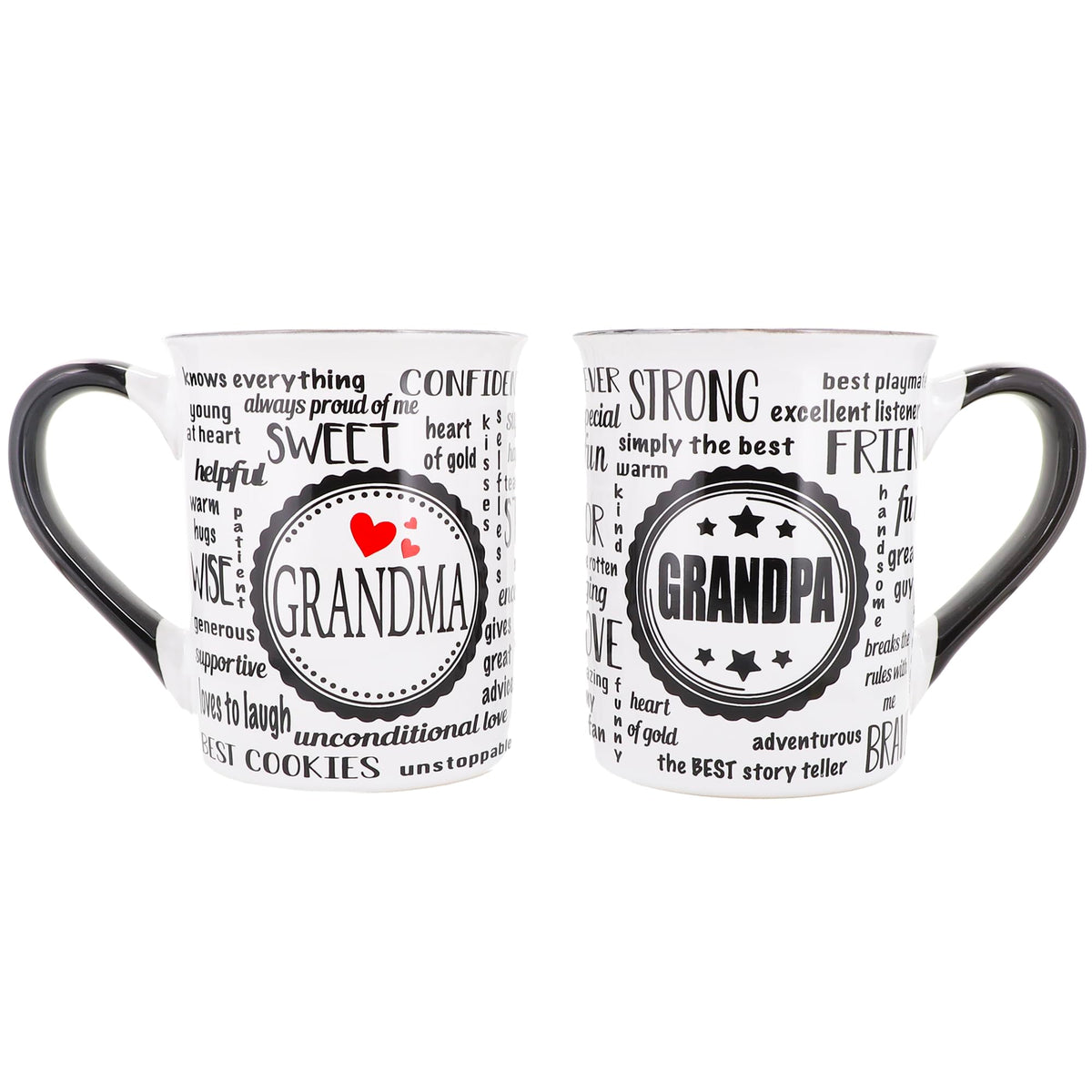 Taza Cottage Creek para abuelos, cerámica grande, ideal para café matutino.