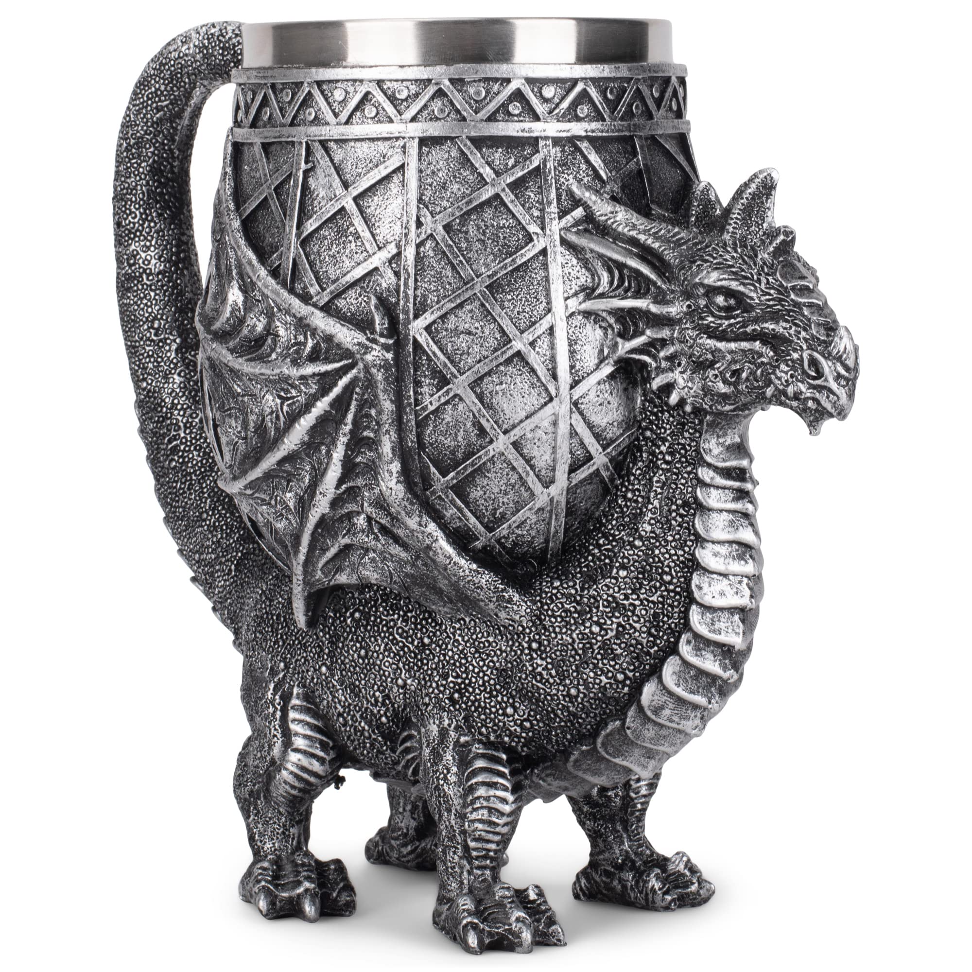 Cottage Garden copa dragon 14oz con mango elegante, ideal para sidra o chocolate caliente.