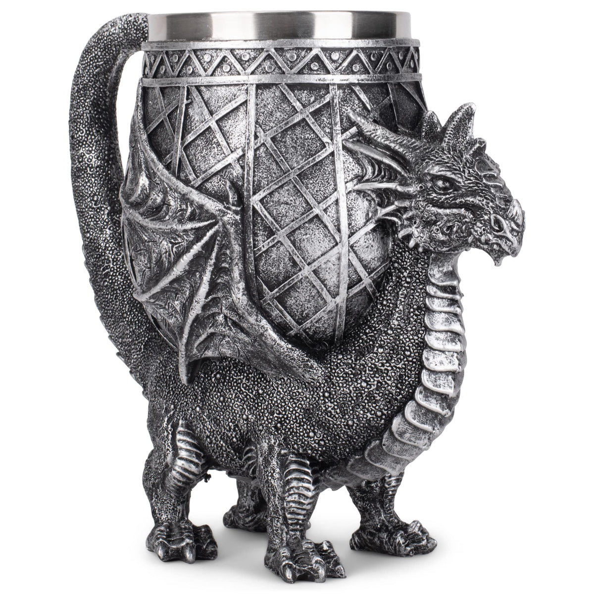 Cottage Garden copa dragon 14oz con mango elegante, ideal para sidra o chocolate caliente.