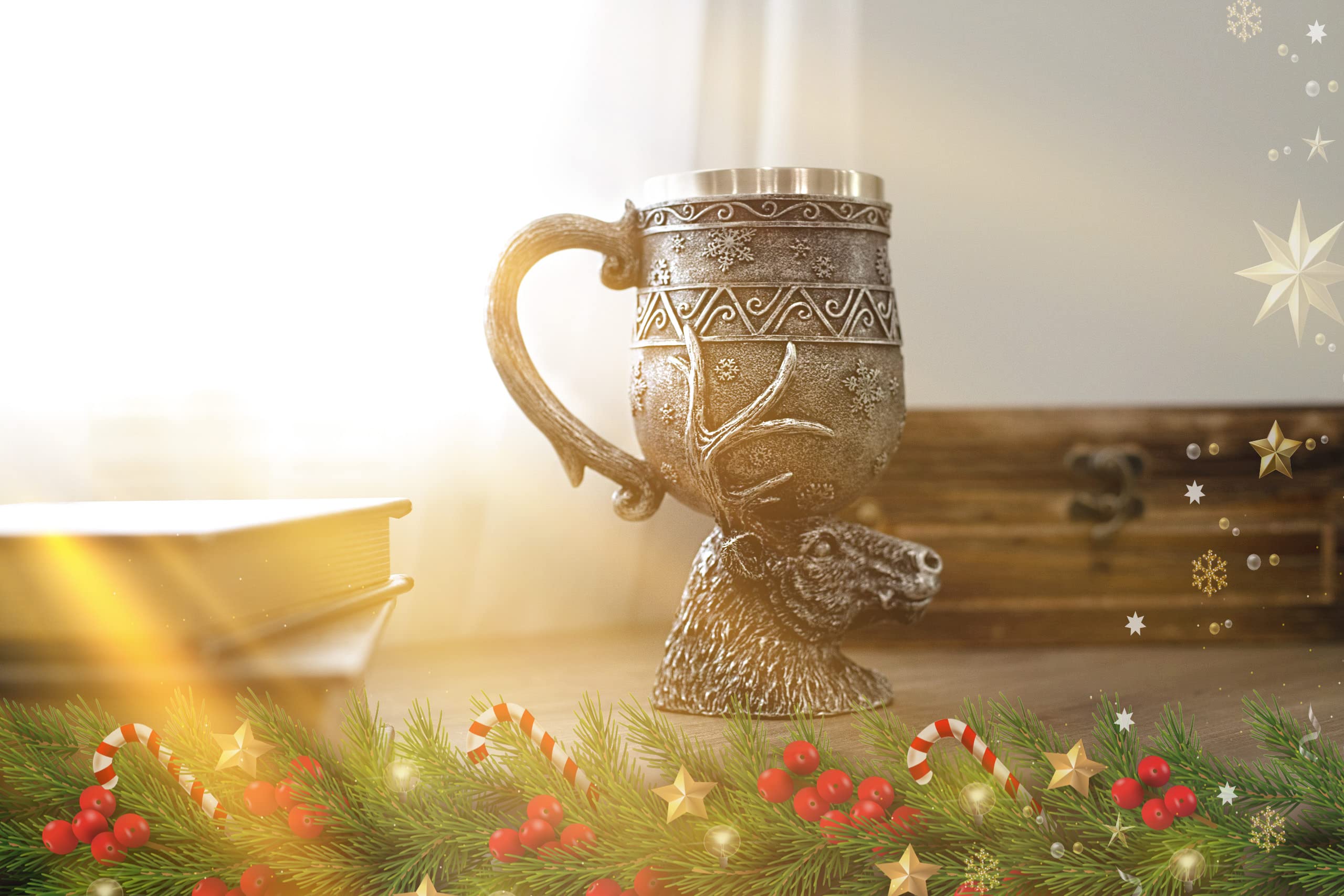 Cottage Garden copa para sidra o chocolate caliente, ideal para reuniones invernales.