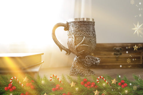 Cottage Garden copa para sidra o chocolate caliente, ideal para reuniones invernales.