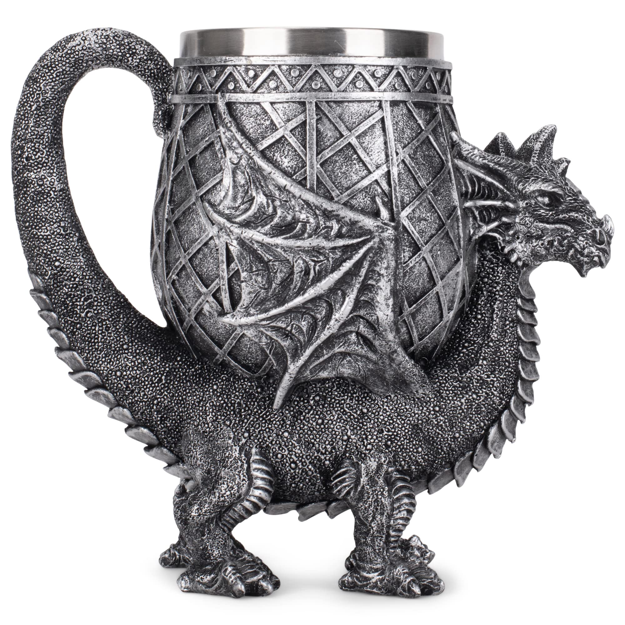 Detalle de alas en la copa dragon para un toque de fantasía.