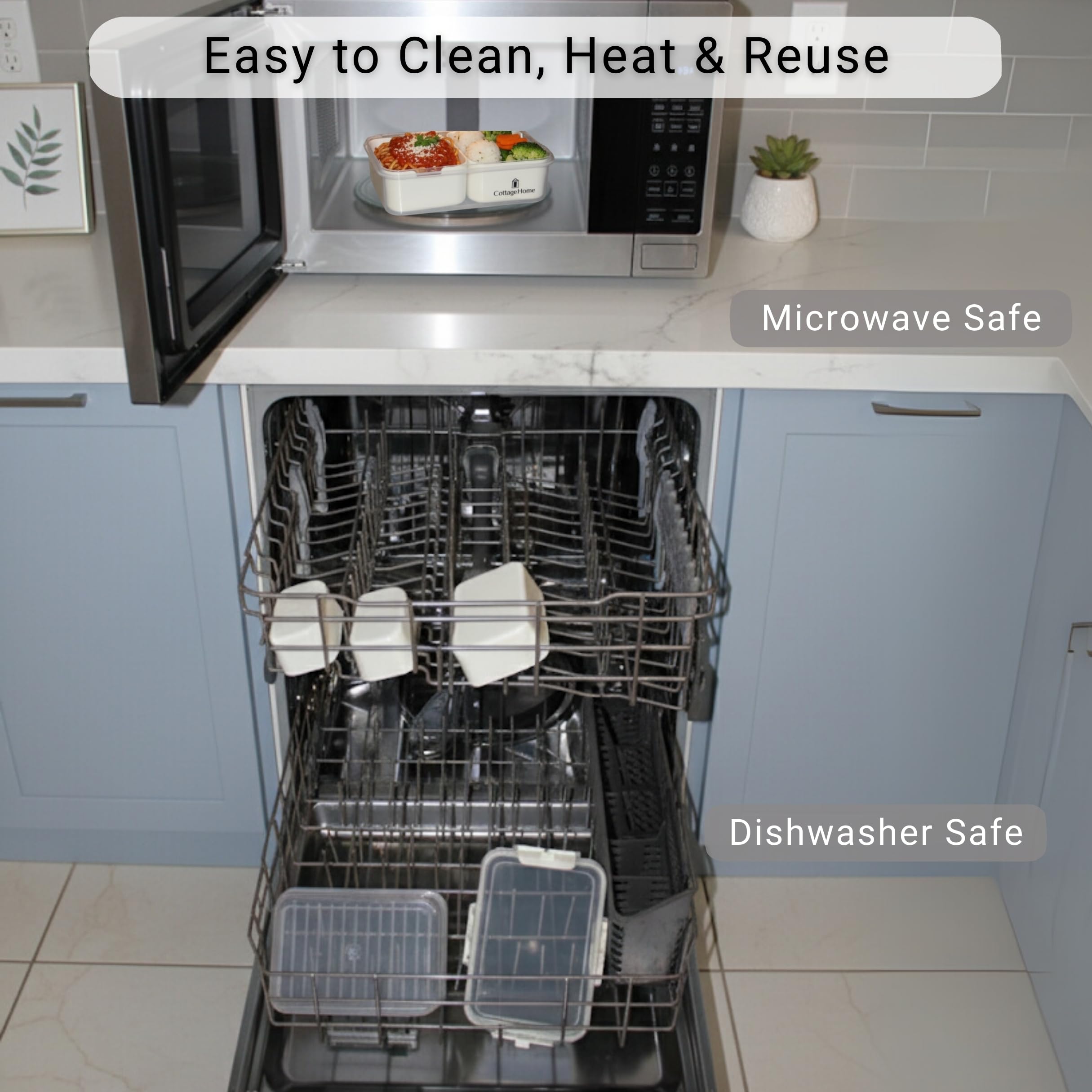 CottageHome estilo Bento ajustable para porciones y organización.