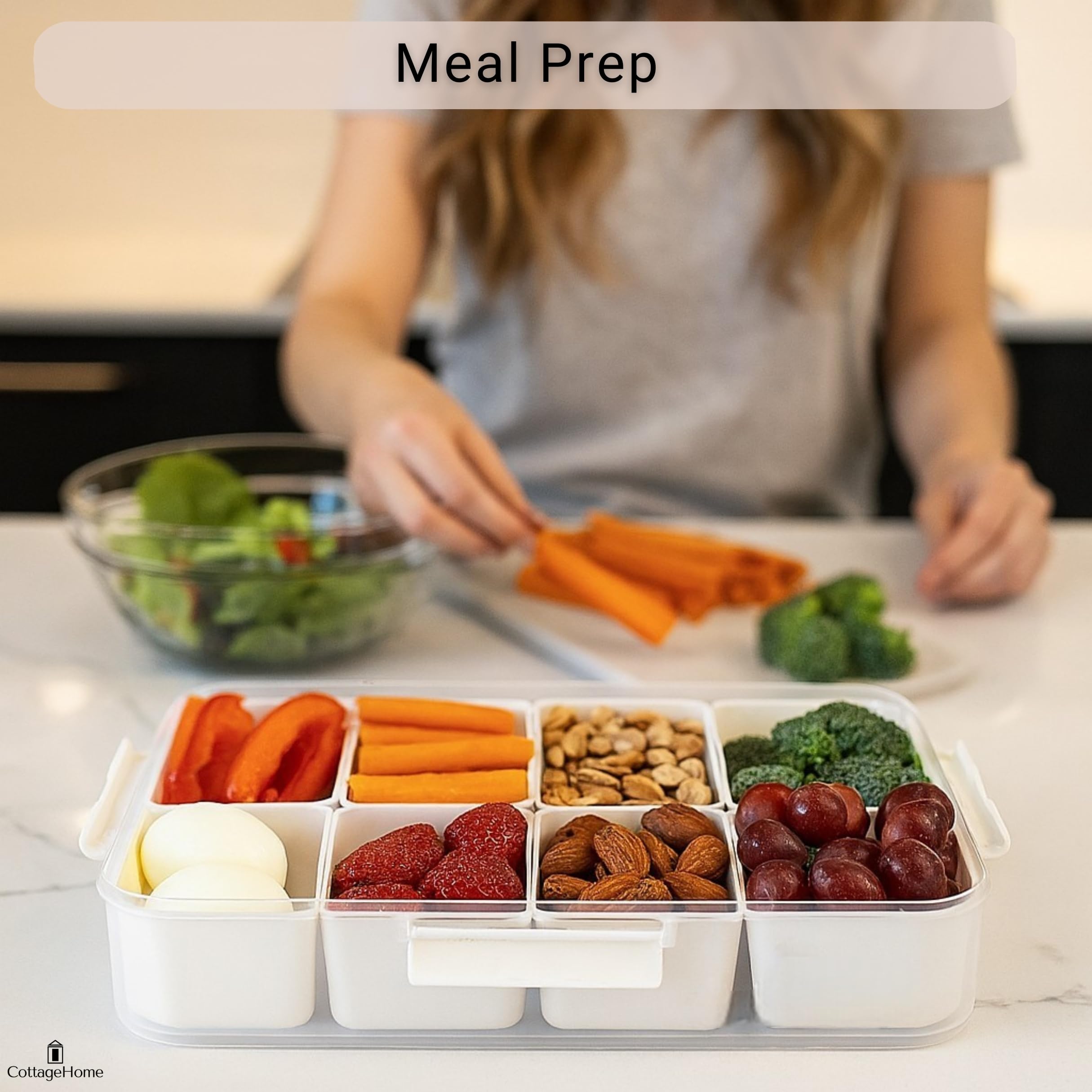 CottageHome Snackle Box materiales duraderos resistentes al uso diario.