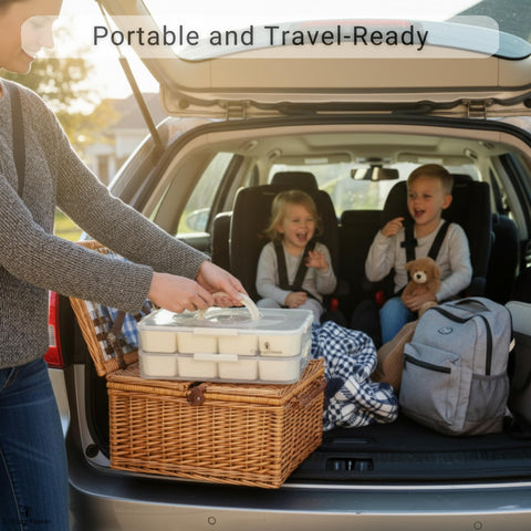 Perfecto para viajes y picnics con CottageHome Snackle Box.