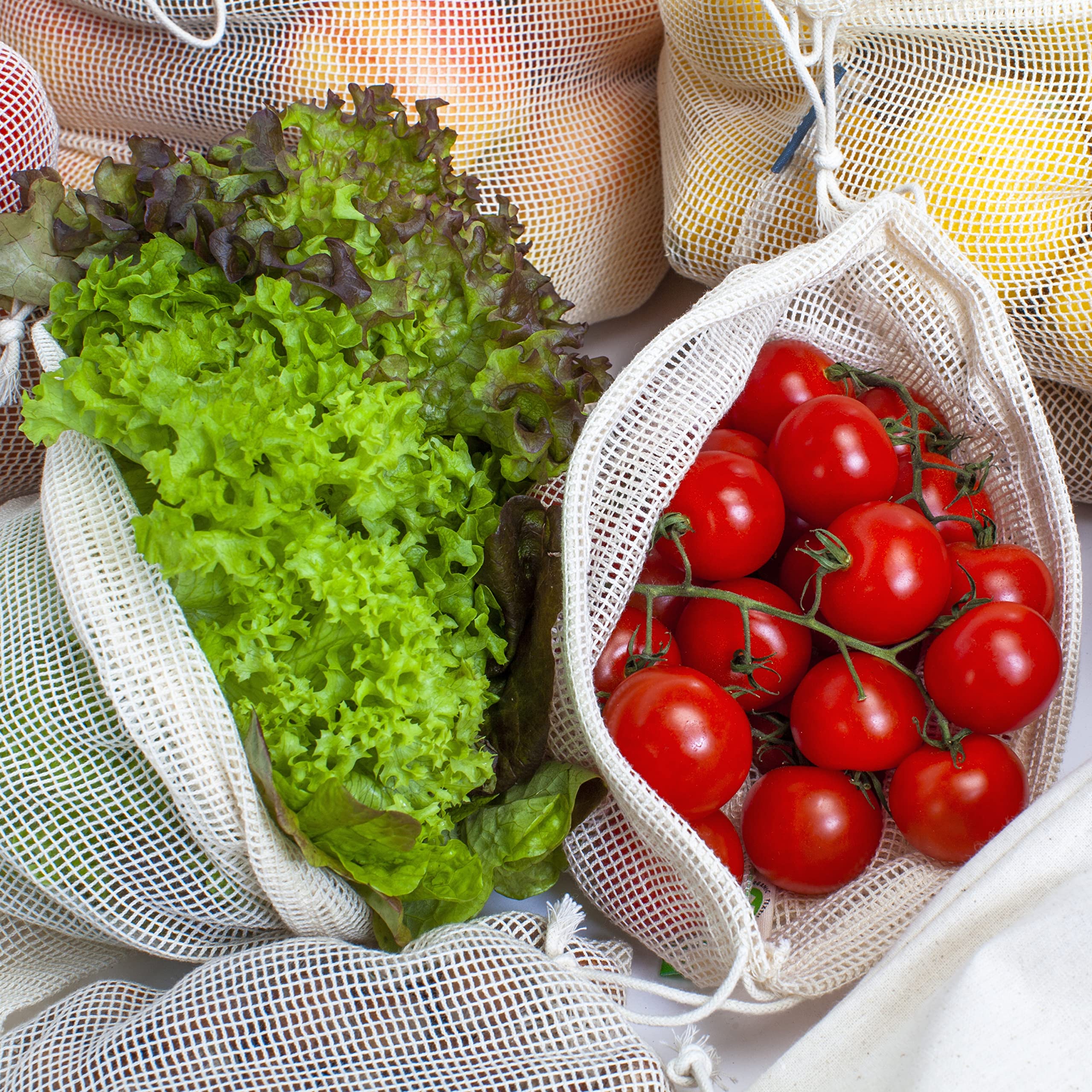 Cottify bolsa malla ligera de 380 g para llevar