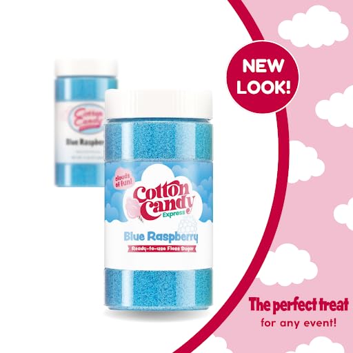 Cotton Candy Express: jarra 11 oz sabor manzana verde para merienda festiva.