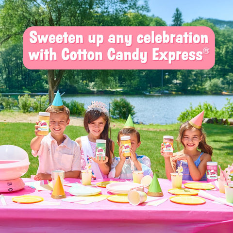 Cotton Candy Express: mezcla sabores para efecto tie-dye colorido.