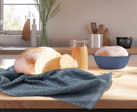 COTTON CRAFT: diseño Euro Café en azul para la cocina.