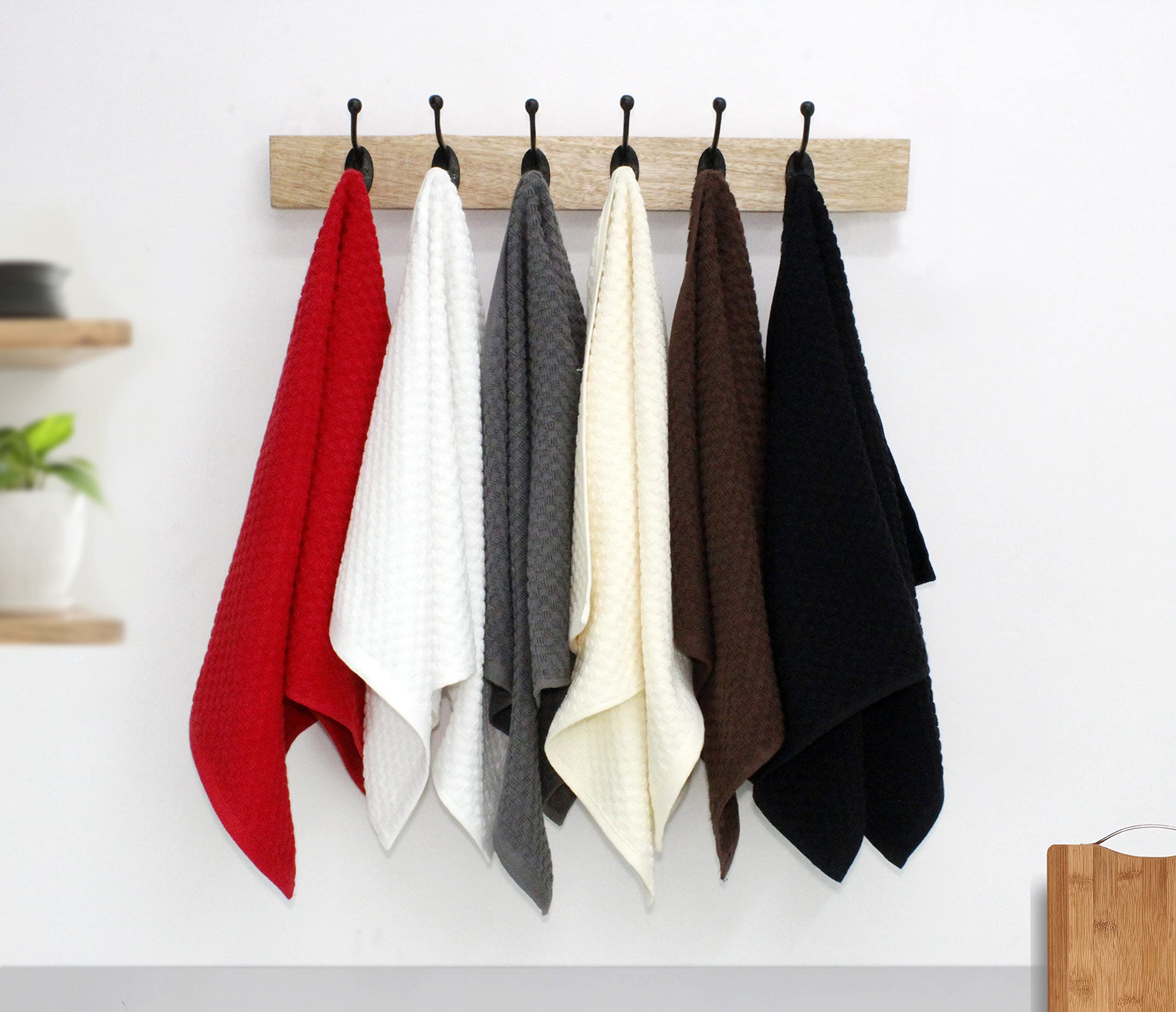 Toallas Cotton Craft Euro Café, color negro que combina con cocinas modernas