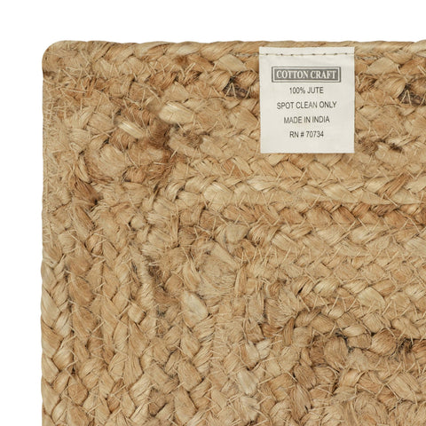 Mantel de Yute natural de Cotton Craft para cenas rústicas.