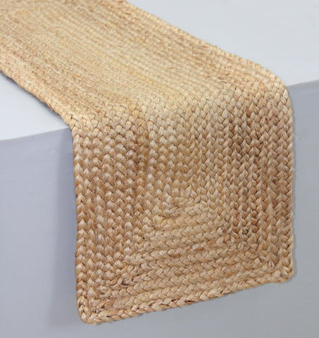 Mantel de yute trenzado de COTTON CRAFT para mesa elegante.