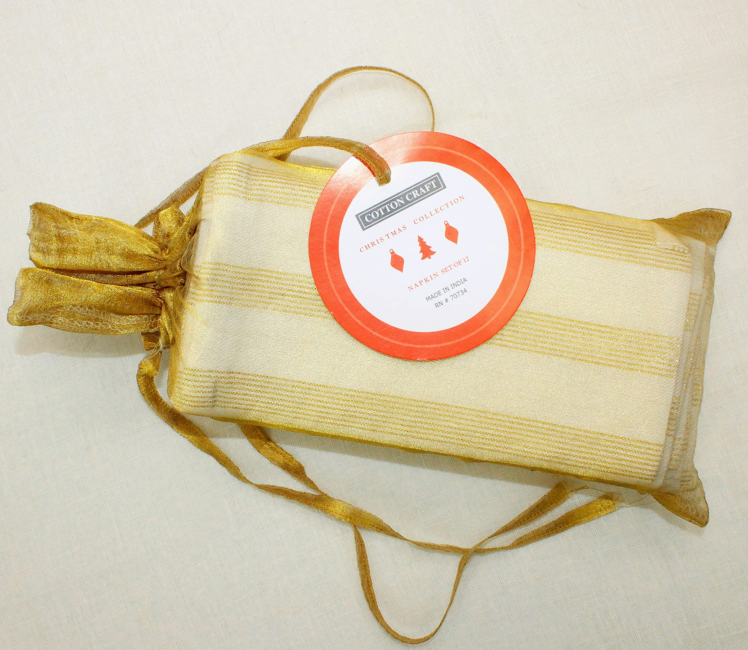 Cotton Craft servilletas con bolsa regalo de papel tisú incluida.