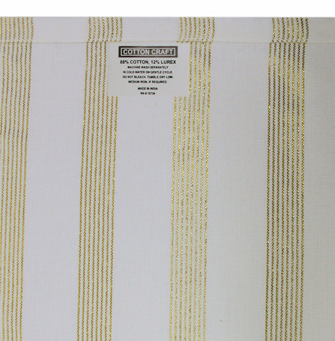 Cotton Craft servilletas con guía de cuidado fácil para lavado suave.
