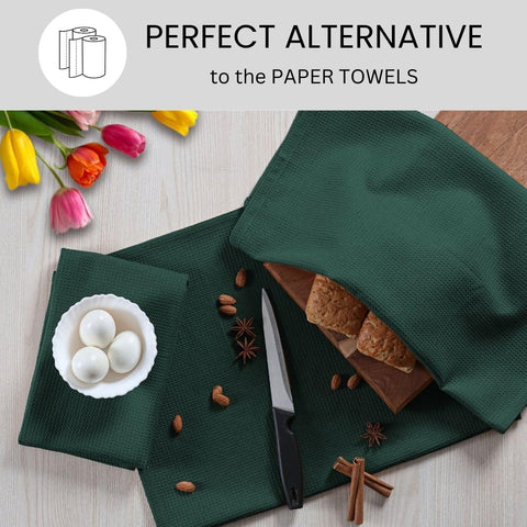 CottonCove: toallas de cocina waffle para uso diario y secado rapido.
