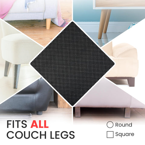 COUCH STOPPER para patas redondas mantiene muebles estables sobre suelos lisos