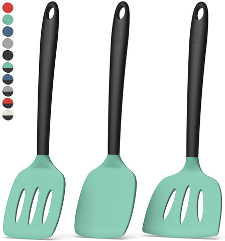 Coukre espátula para pescado grande de silicona: ideal para voltear pescado sin rayar.