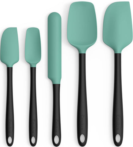 Coukre espátula de silicona, conjunto de 5, para cocinar sin rayar.