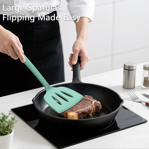 Coukre espátula sólida ideal para huevos y panqueques sin desbordes.