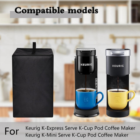 CouldyCasi funda antipolvo para Keurig K-Express, mantiene la cafetera limpia.