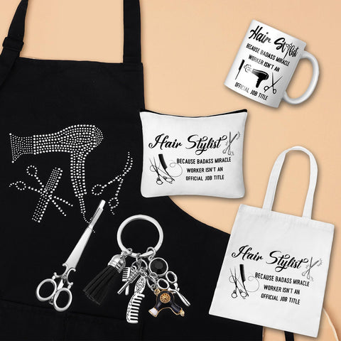 Llavero y clips de peluquería Coume, accesorios duraderos para estilista.