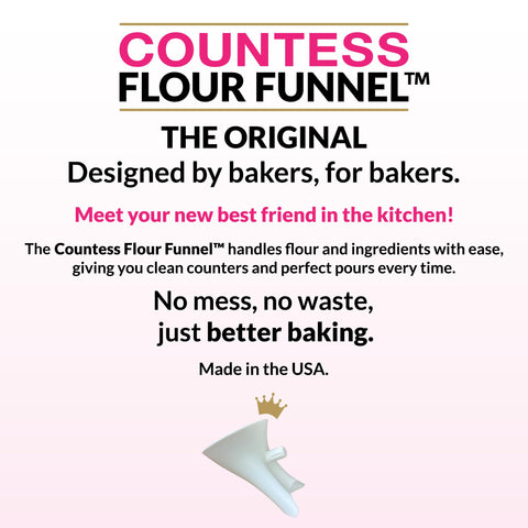 Diseño inyectado de plástico apto para alimentos de Countess Flour Funnel.