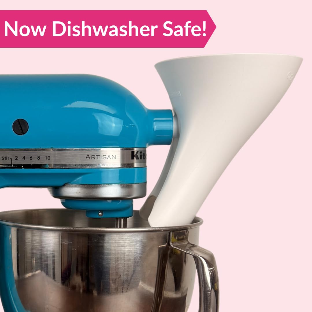 Countess Flour Funnel vertido lateral para hornear sin desorden.