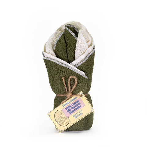 Country Cottons paño de cocina natural, tacto suave y duradero para uso diario.