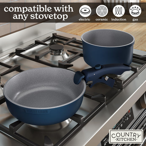 Country Kitchen diseño denim para una cocina organizada.