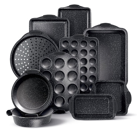 Country Kitchen-juego-horno-antiadherente-apilable: ahorro de espacio en la cocina.