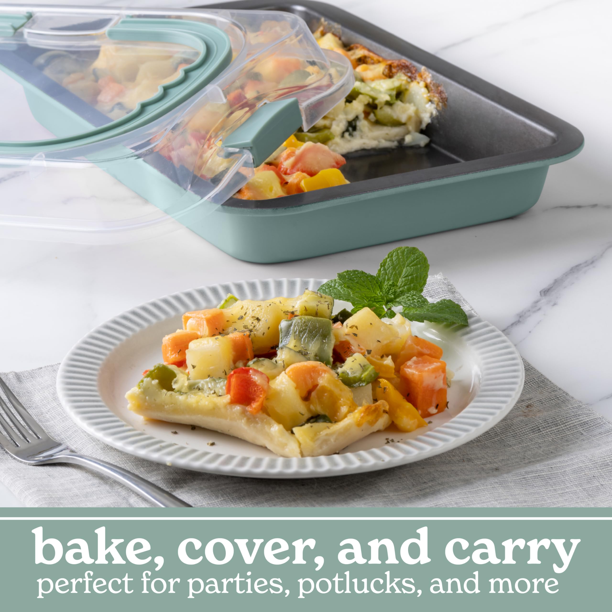 Country Kitchen molde redondo de 9 pulgadas para pasteles con horneado uniforme