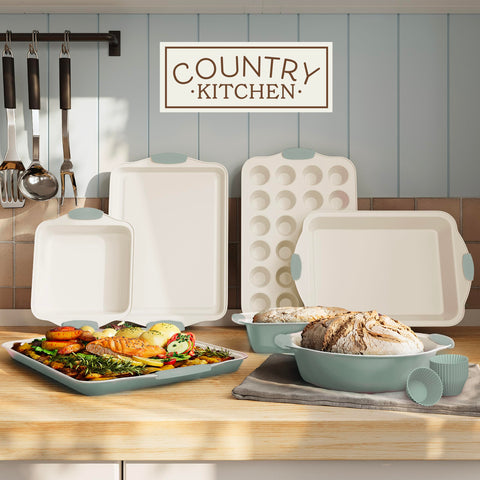 Country Kitchen moldes magdalenas silicona, desmoldeo fácil y limpieza simple.