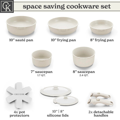 Country Kitchen ollas aptas para horno hasta 480f.
