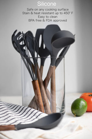 Country Kitchen utensilio de silicona resistente al calor, apto para altas temperaturas.