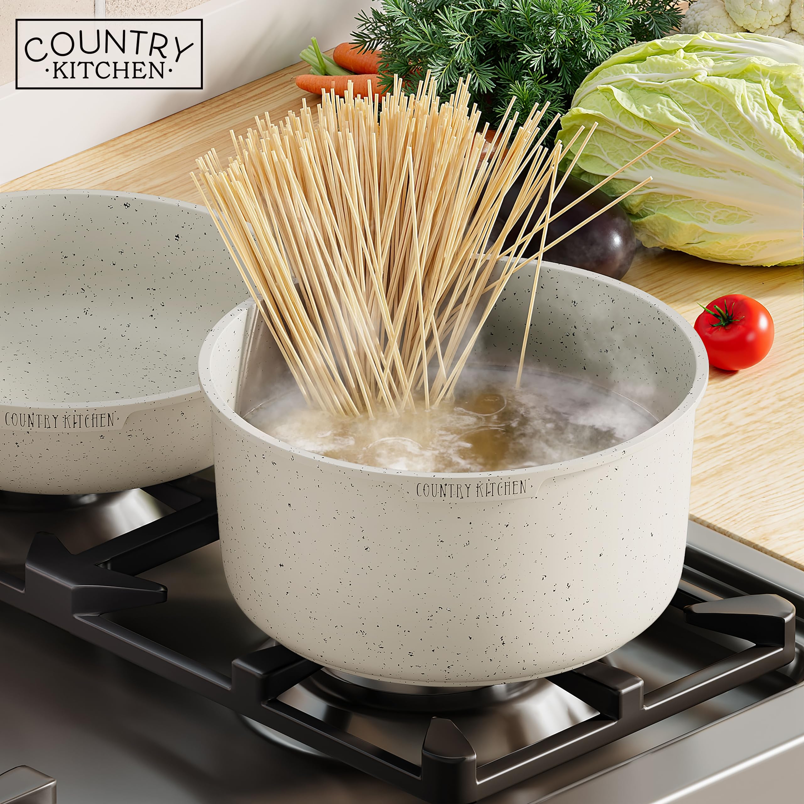 Country Kitchen durabilidad del recubrimiento y uso prolongado.