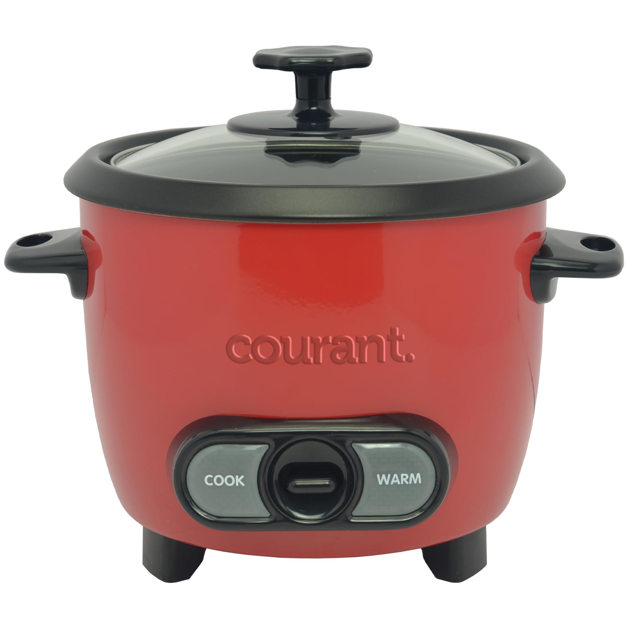 Courant arrocera 6 tazas roja, vista frontal, ideal para porciones familiares