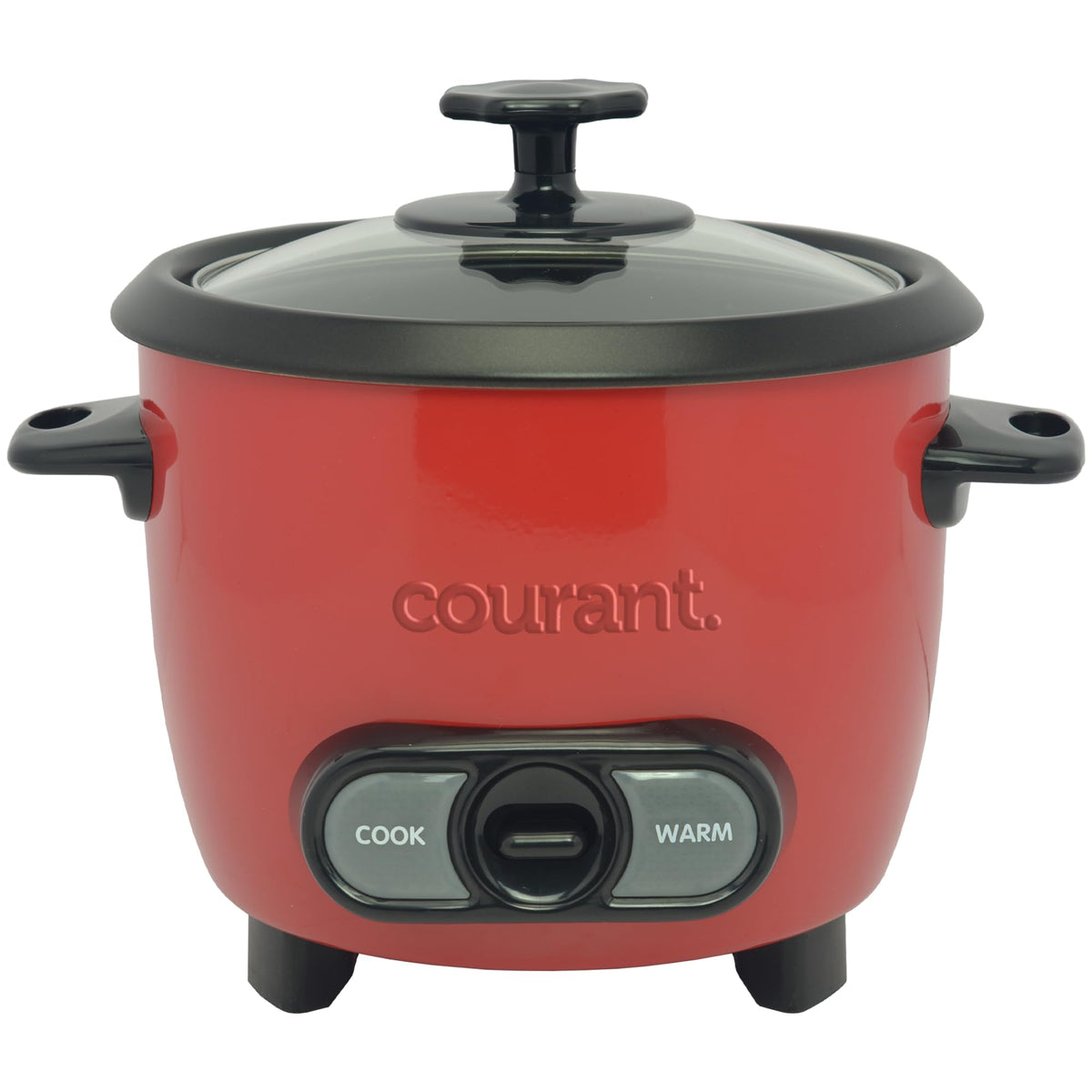 Courant arrocera 6 tazas roja, vista frontal, ideal para porciones familiares