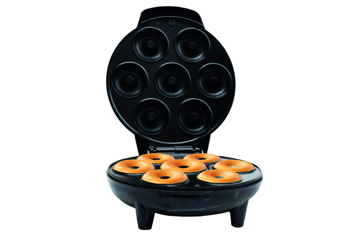 Courant máquina mini de donas crea 7 donas a la vez, ideal para meriendas.