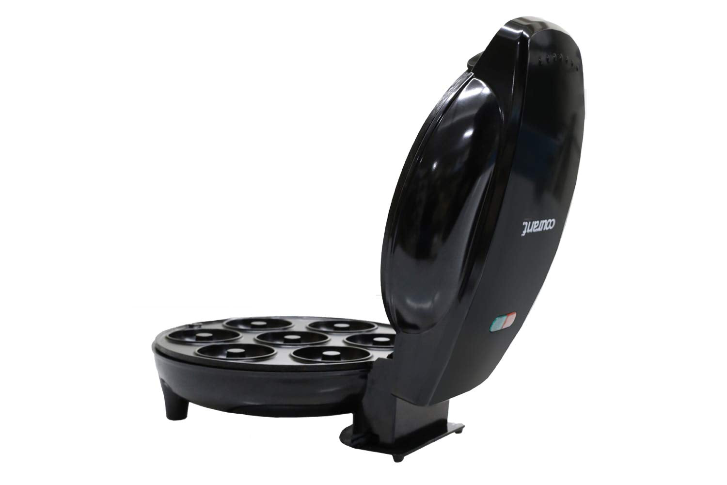 Courant máquina mini de donas con 750 W para calentamiento rápido.