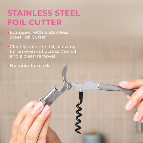 Coutale Sommelier Pocket Prestige diseño compacto ideal para viaje y barra.