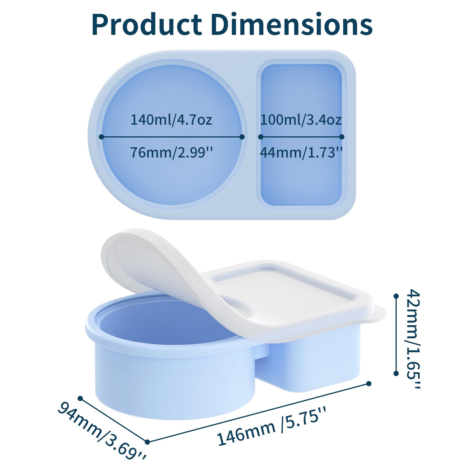 Tapas herméticas del snack coutnier para sellado seguro y evitar derrames