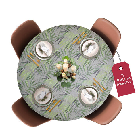 Covers For The Home Deluxe: borde elástico protege la mesa con diseño helechos.