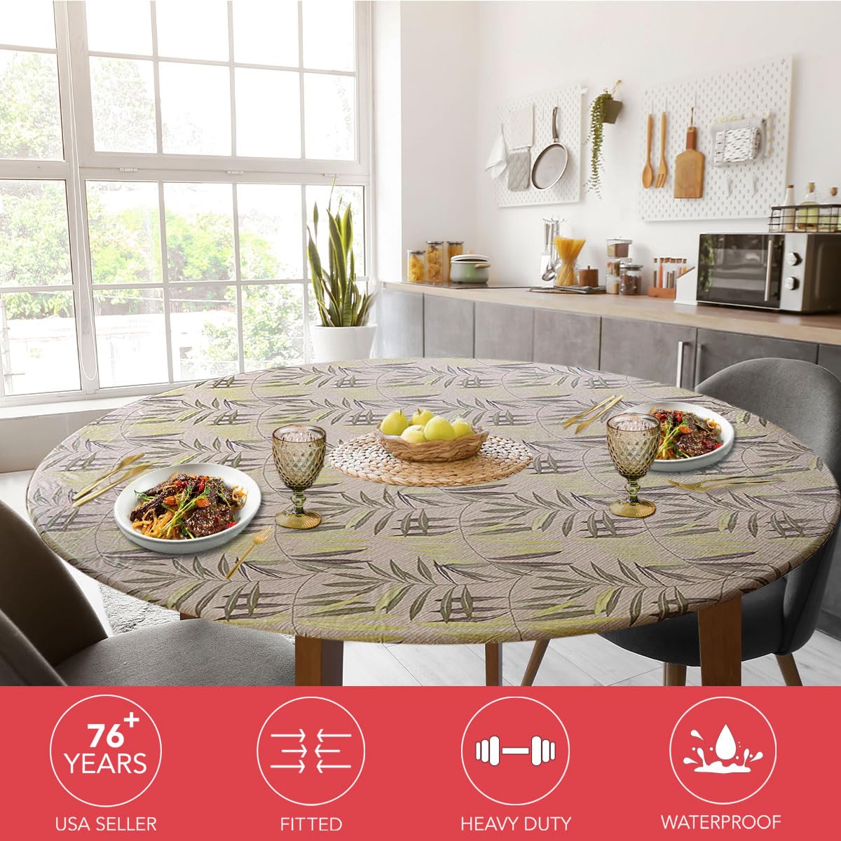 Covers For The Home Deluxe: cubierta de vinilo fácil de limpiar después de comer.